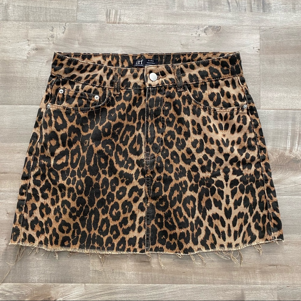 Zara Leopard Mini Skirt